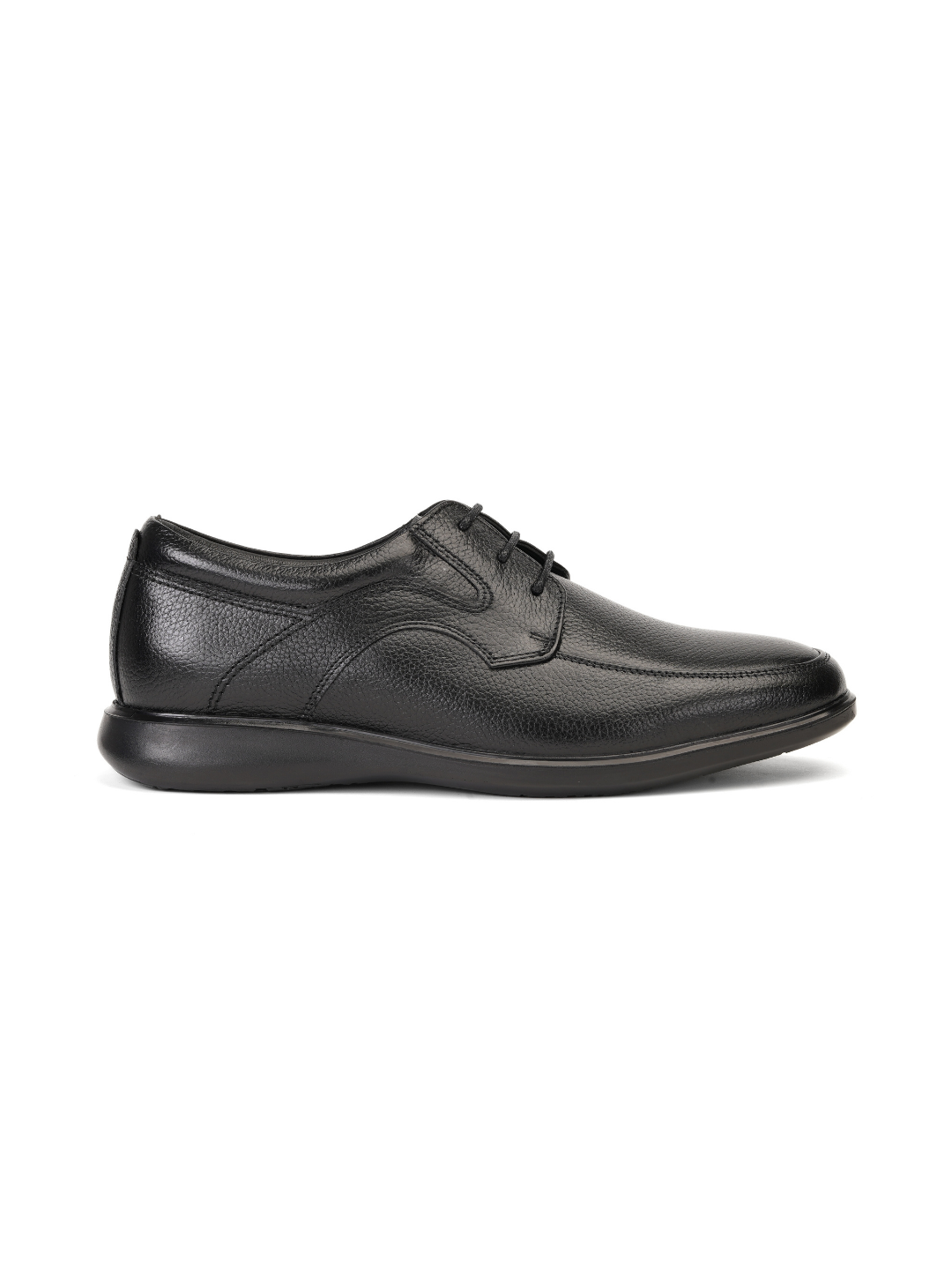 Zuup Black Genuine Leather Ankle Derby Formal Shoes For Men Zfm021016 C001