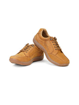 Extacy Tan Genuine Leather Derby Casual Shoes For Men Exm010205 C006