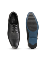 Top Brass Black Genuine Leather Derby Formal Shoes For Men Tbm021080 C001