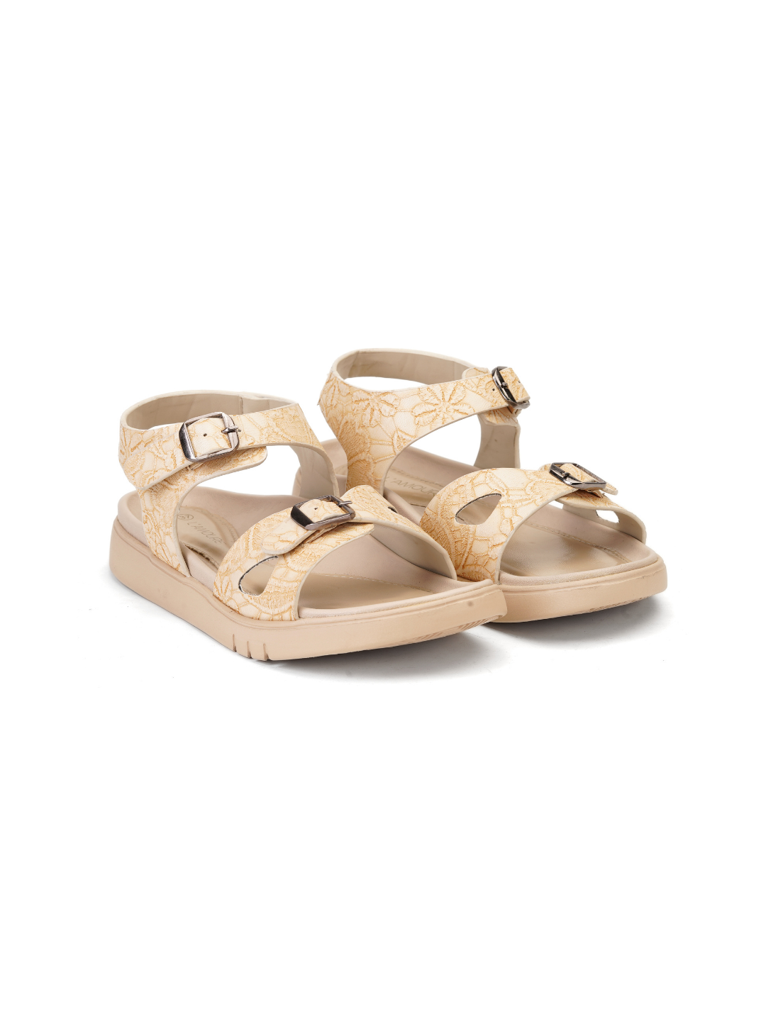 Lamoure Cream Casual Flat For Women Lmw049261 C179