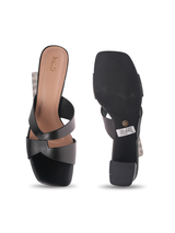 Inc.5 Black Sandal For Women 101843 C001