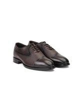 Zuup Brown Genuine Leather Oxford Casual Shoes For Men Zcm011030 C003