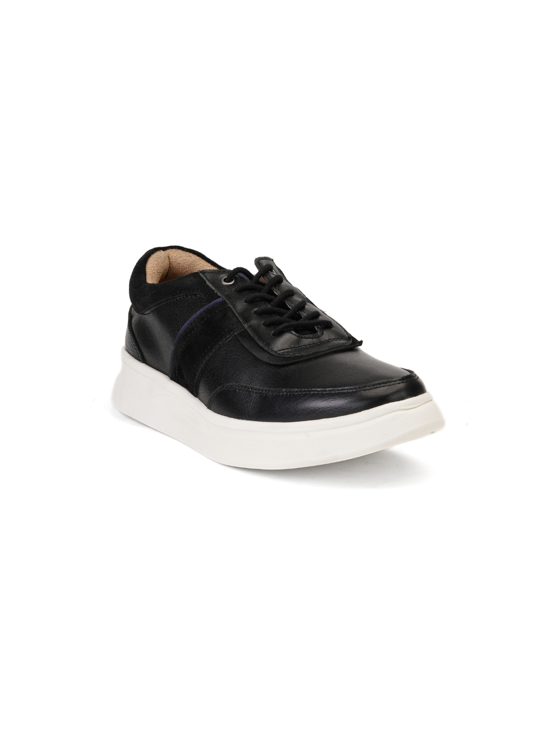 Extacy Black Genuine Leather Sneaker For Men Exm010202 C001