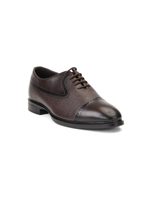 Zuup Brown Genuine Leather Oxford Casual Shoes For Men Zcm011030 C003