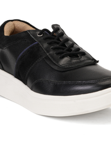 Extacy Black Genuine Leather Sneaker For Men Exm010202 C001
