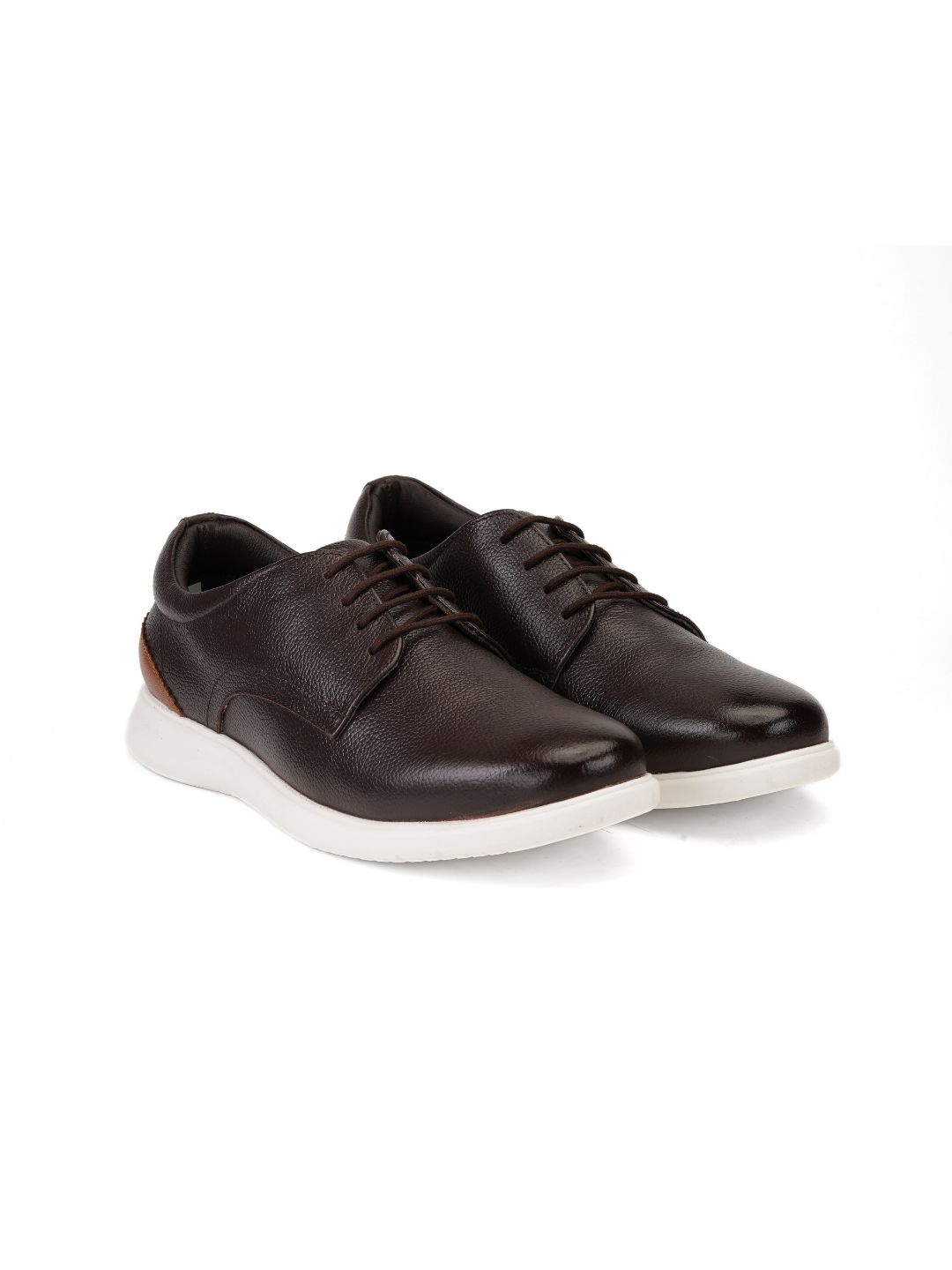 Zuup Brown Genuine Leather Derby Casual Shoes For Men Zcm011007 C003