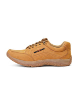 Extacy Tan Genuine Leather Derby Casual Shoes For Men Exm010205 C006