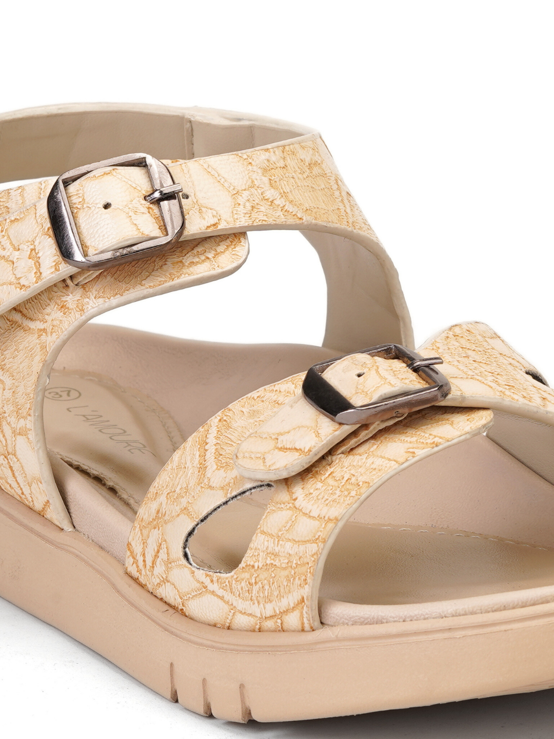 Lamoure Cream Casual Flat For Women Lmw049261 C179