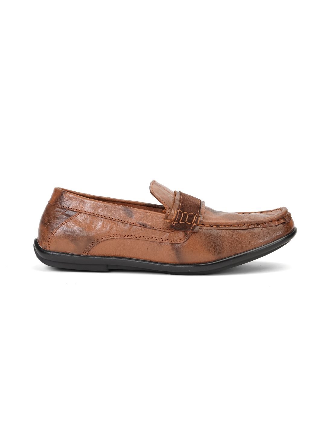 Zuup Tan Genuine Leather Loafer Casual Shoes For Men Zcm011058 C006