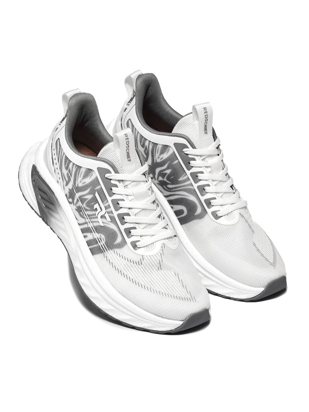 Red Chief Sports Lt.Grey-White Running Shoes For Men R1708 F039