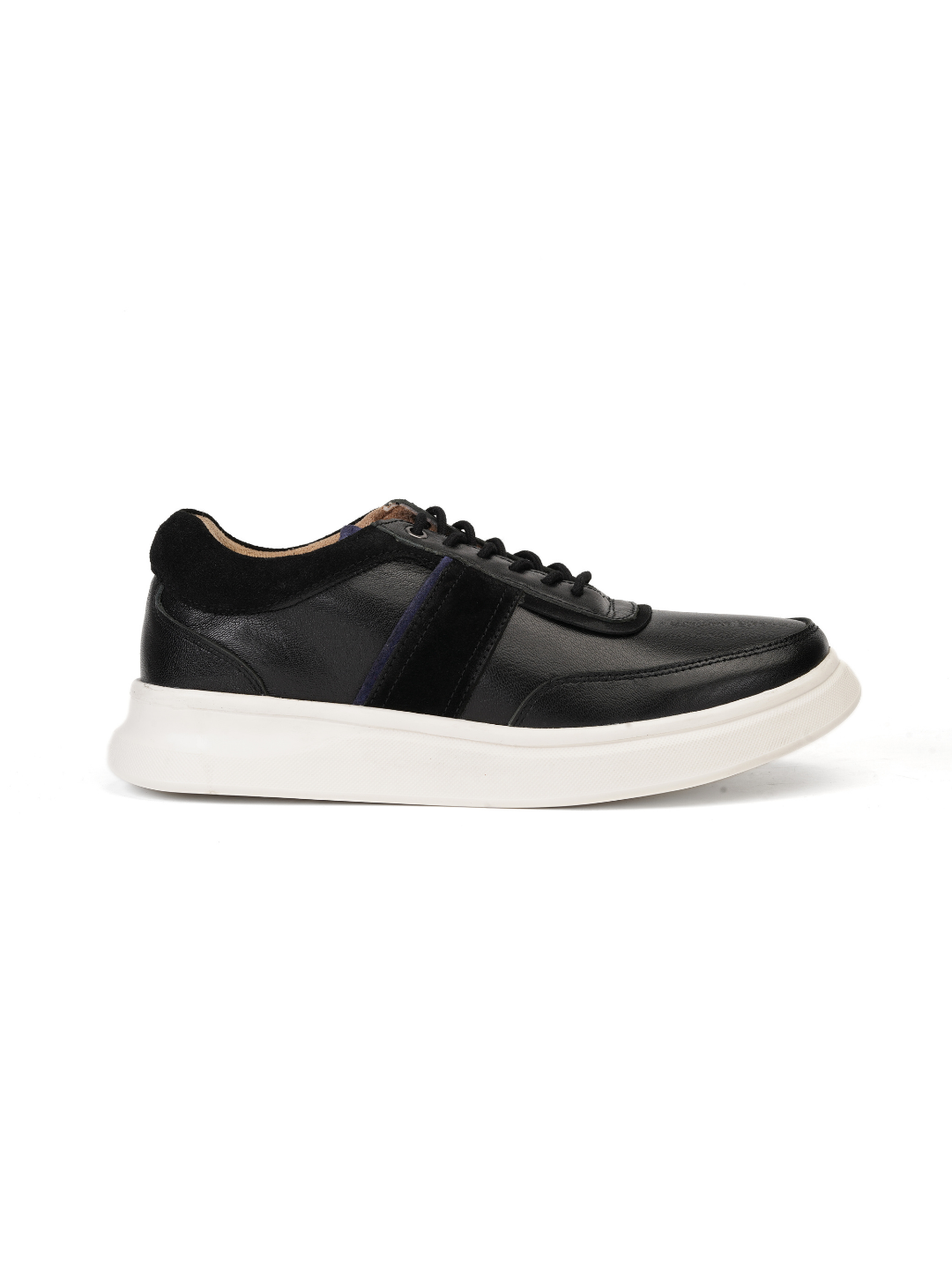 Extacy Black Genuine Leather Sneaker For Men Exm010202 C001