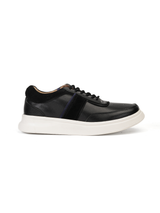 Extacy Black Genuine Leather Sneaker For Men Exm010202 C001