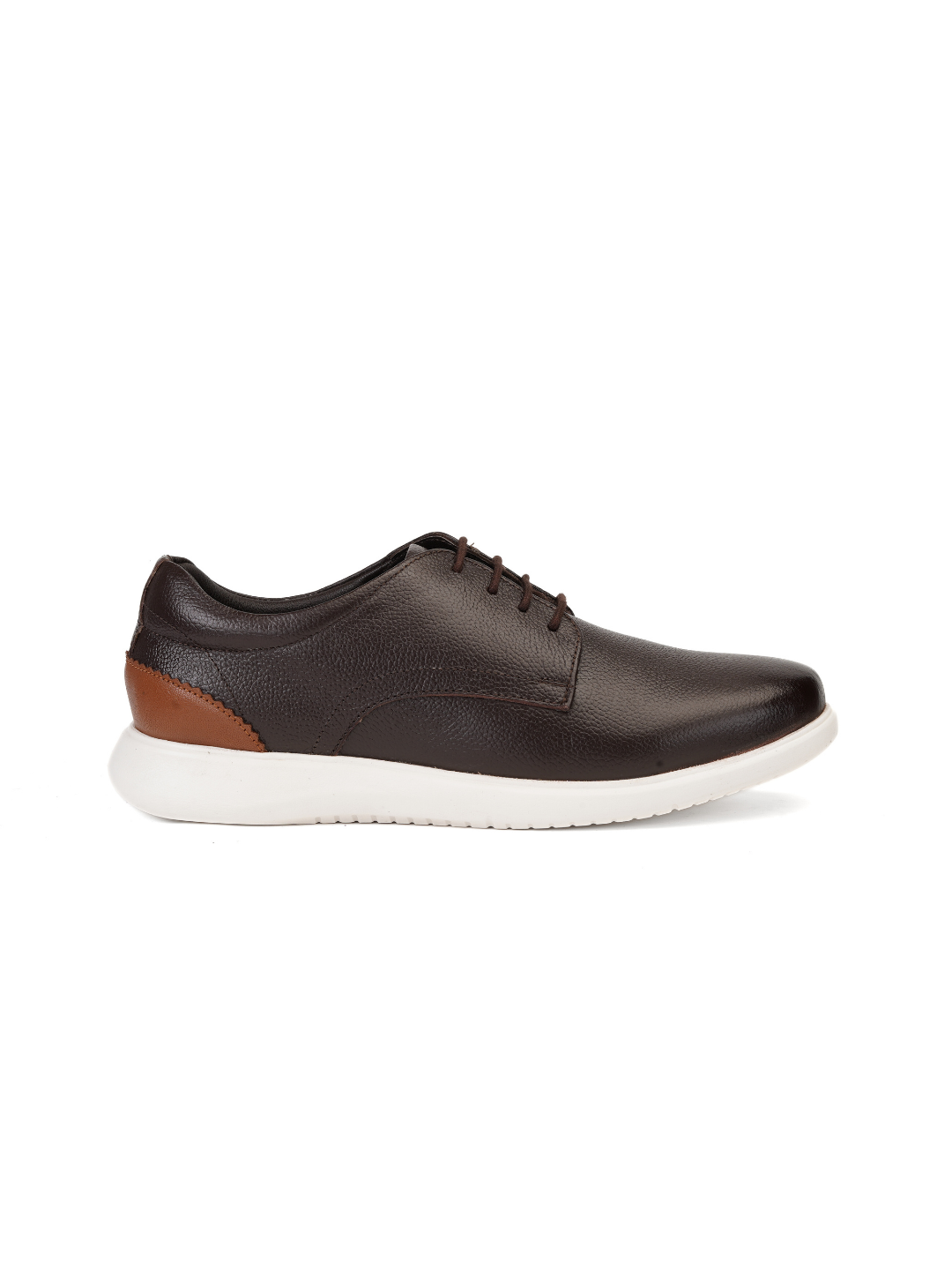 Zuup Brown Genuine Leather Derby Casual Shoes For Men Zcm011007 C003
