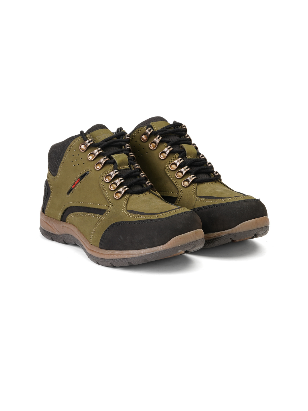 Extacy Olive Genuine Leather Derby Casual Shoes For Men Exm010210 C084