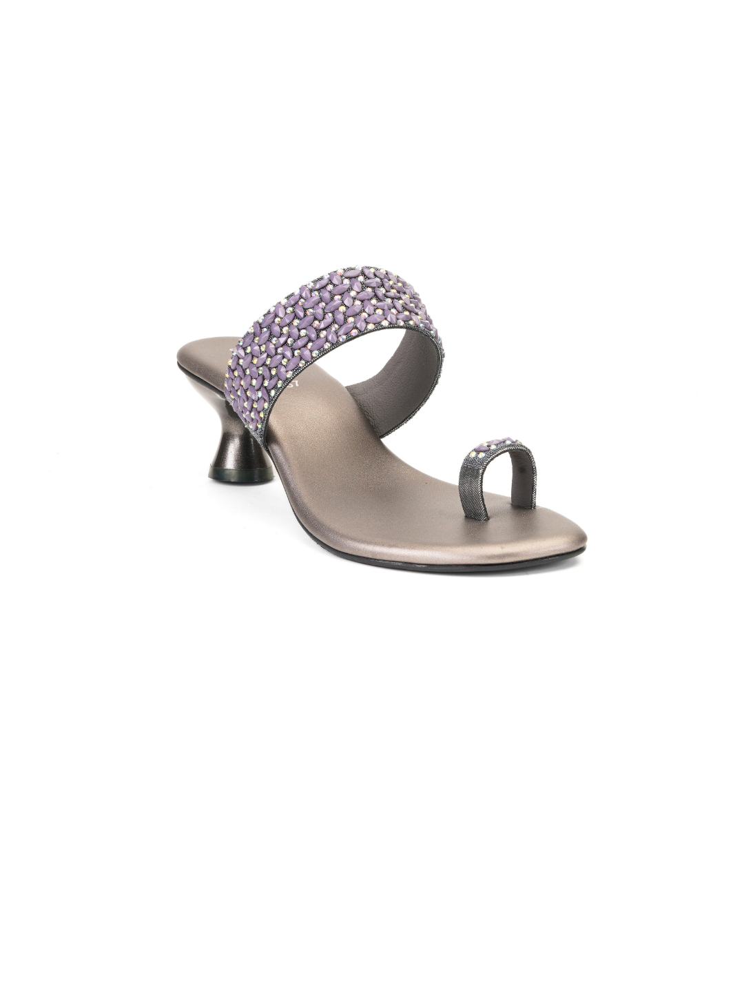 Lamoure Gun Metal Fancy Heels For Women Lmw039116 C181