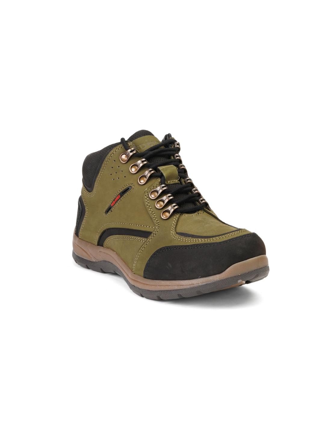 Extacy Olive Genuine Leather Derby Casual Shoes For Men Exm010210 C084