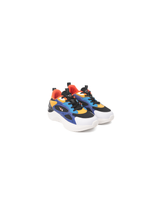 Campus Black/R.Blue Sports Shoes For Kids Turtle-22C-186 C947