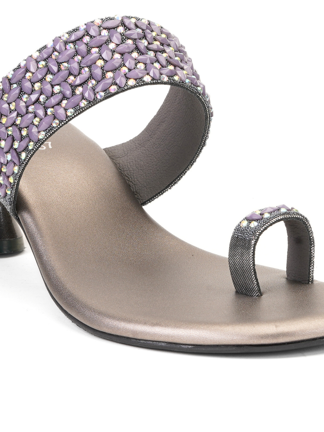 Lamoure Gun Metal Fancy Heels For Women Lmw039116 C181
