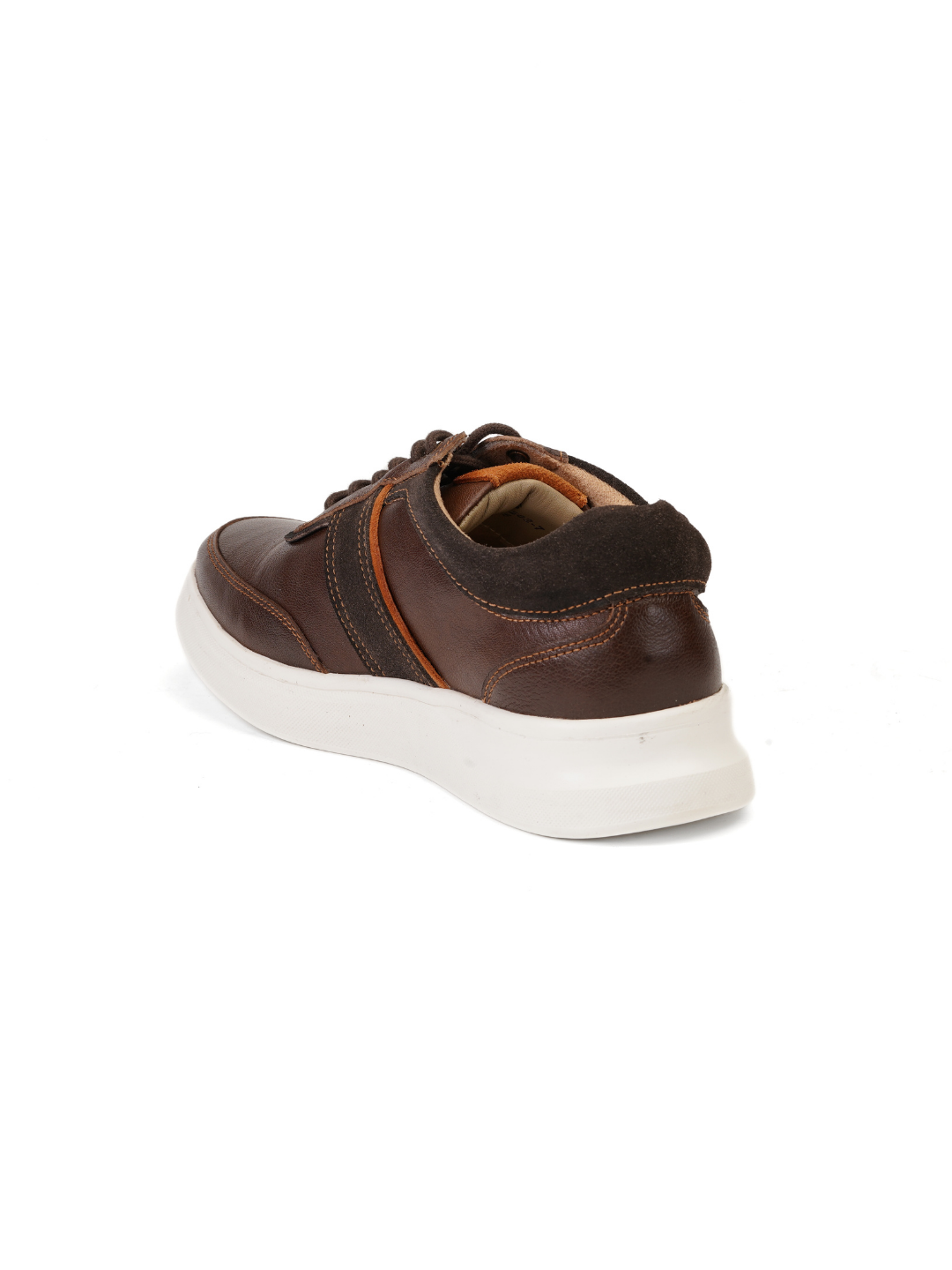 Extacy Brown Genuine Leather Sneaker For Men Exm010202 C003