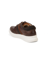 Extacy Brown Genuine Leather Sneaker For Men Exm010202 C003