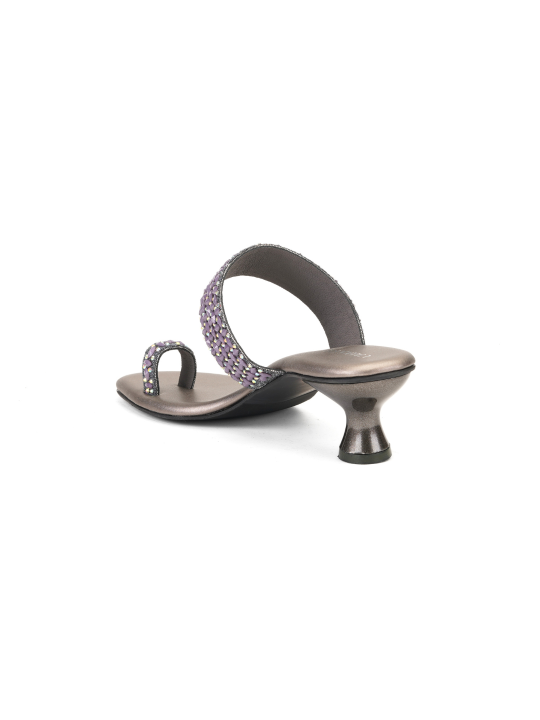 Lamoure Gun Metal Fancy Heels For Women Lmw039116 C181