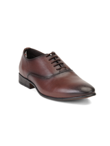 Zuup Brown Genuine Leather Oxford Formal Shoes For Men Zfm021006 C003