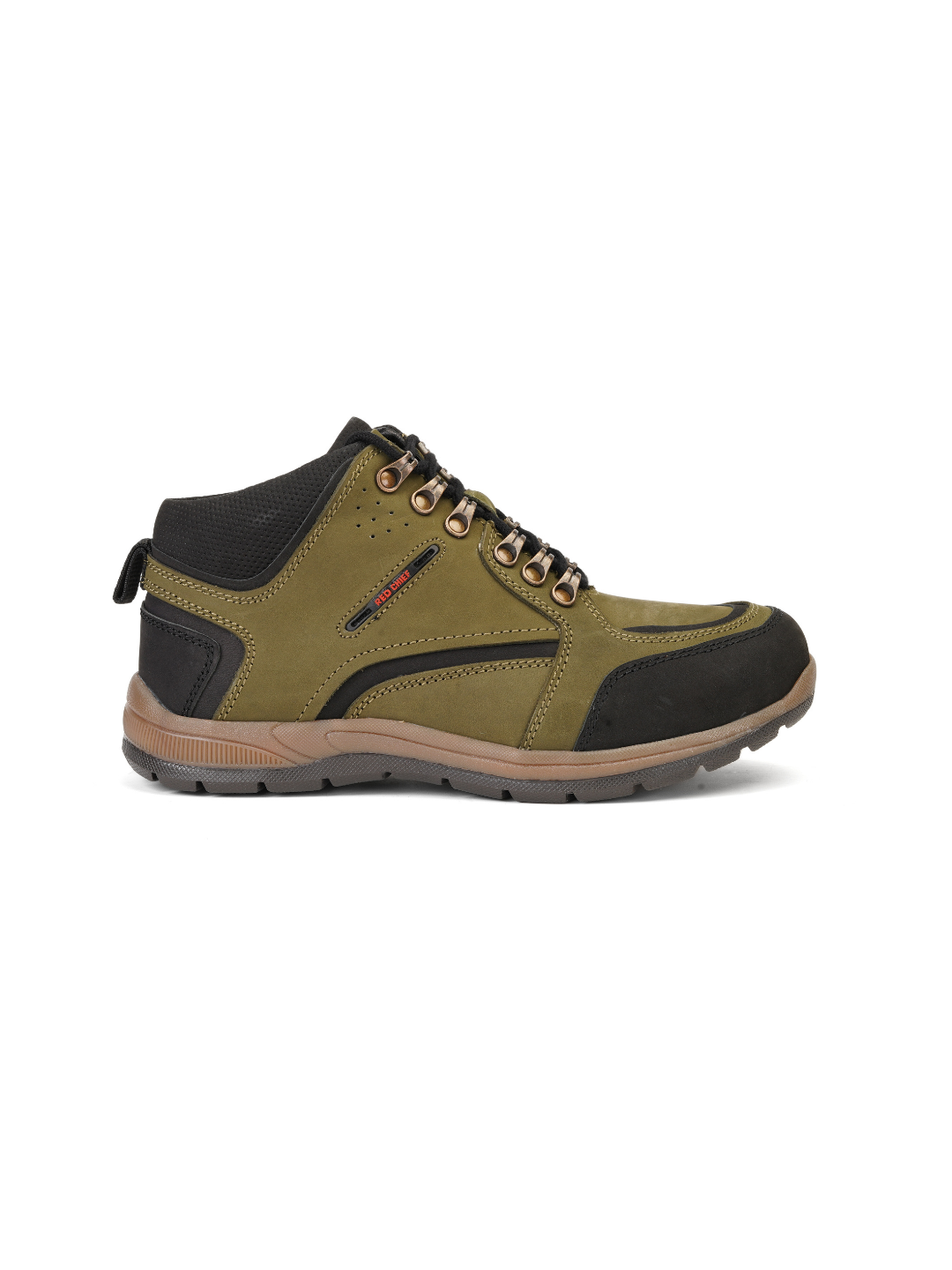 Extacy Olive Genuine Leather Derby Casual Shoes For Men Exm010210 C084