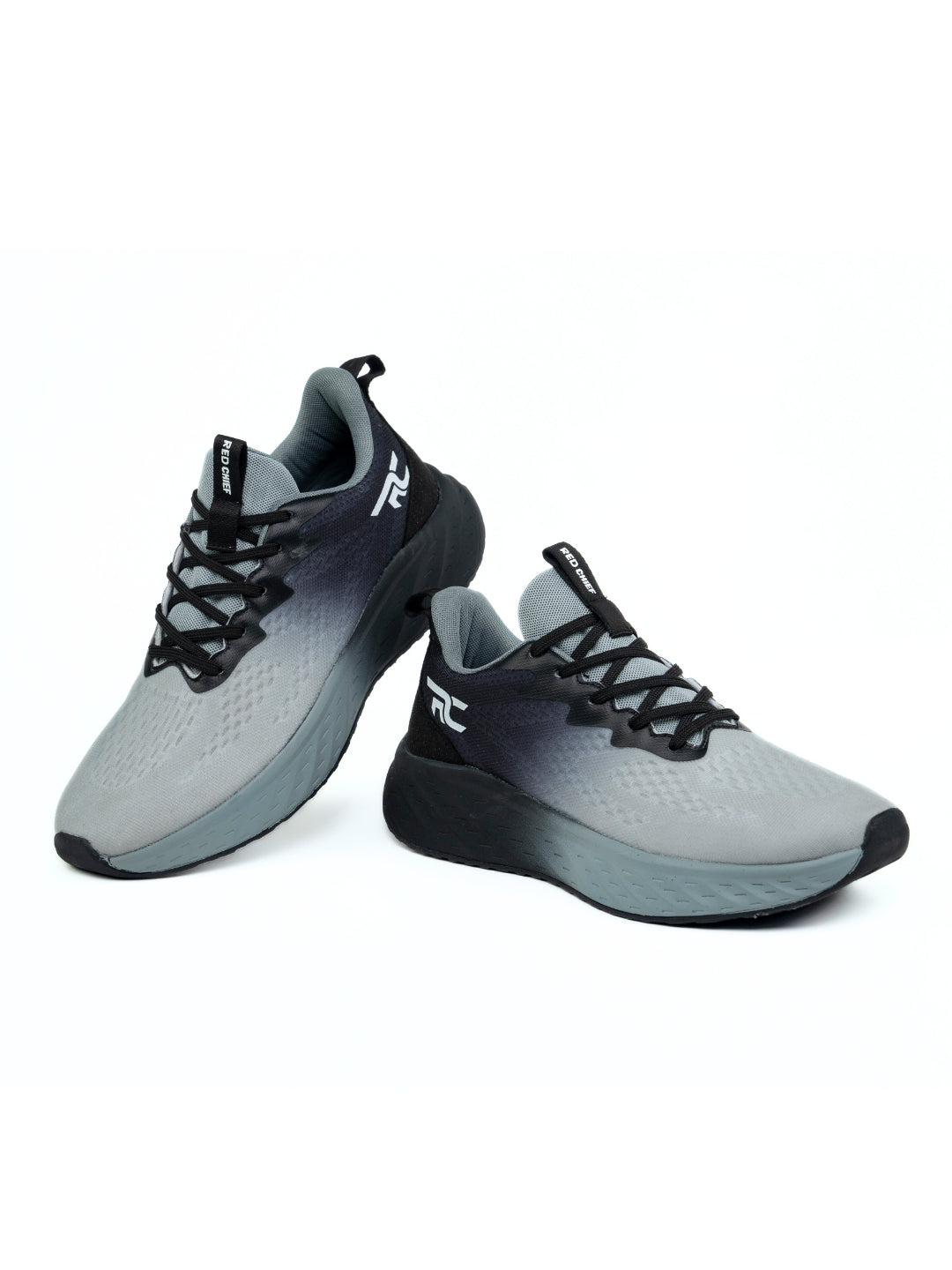 Red Chief Sports Black-D.Grey Running Shoes For Men R1712 F019