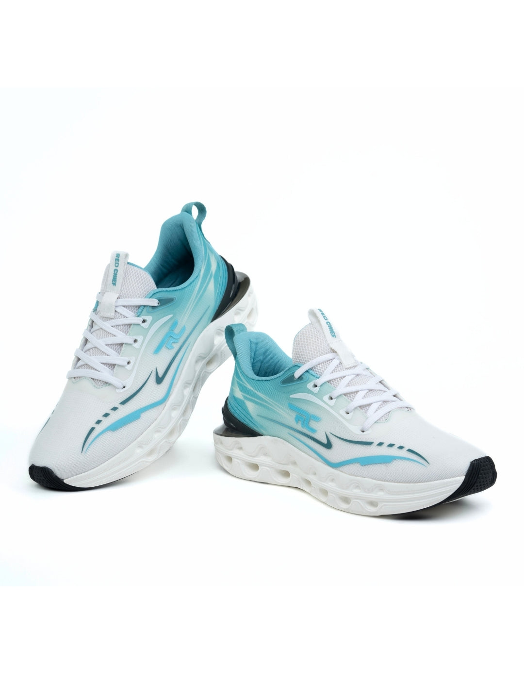 Red Chief Sports Oc.Green-White Running Shoes For Men R1721 F042A