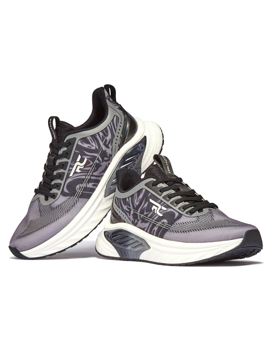 Red Chief Sports Black-D.Grey Running Shoes For Men R1708 F019