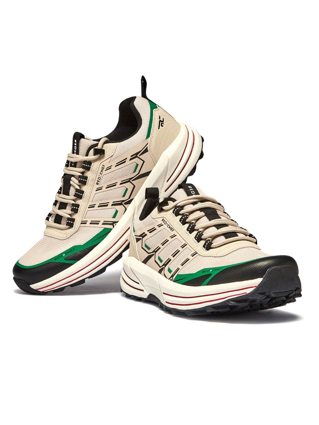 Red Chief Sports Travosole Of.White-Br.Green Hiking Shoes For Men H20040 F043