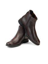 Extacy Brown Genuine Leather Boot Casual Shoes For Men Exm010215 C003