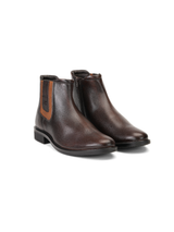 Extacy Brown Genuine Leather Boot Casual Shoes For Men Exm010215 C003