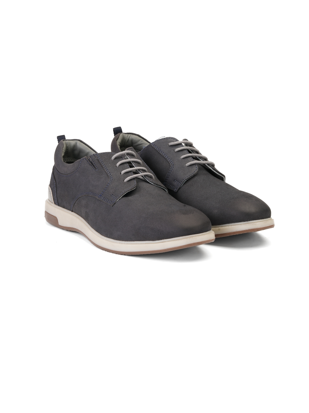 Extacy Blue Genuine Leather Derby Casual Shoes For Men Exm010223 C002