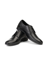 Zuup Black Genuine Leather Derby Formal Shoes For Men Zfm021071 C001