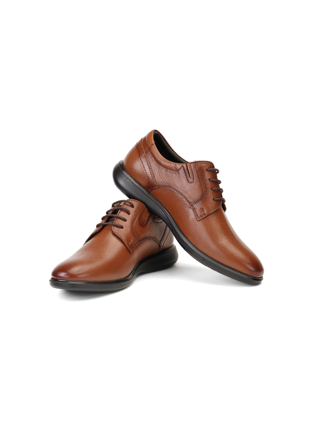 Zuup Tan Genuine Leather Derby Formal Shoes For Men Zfm021014 C006