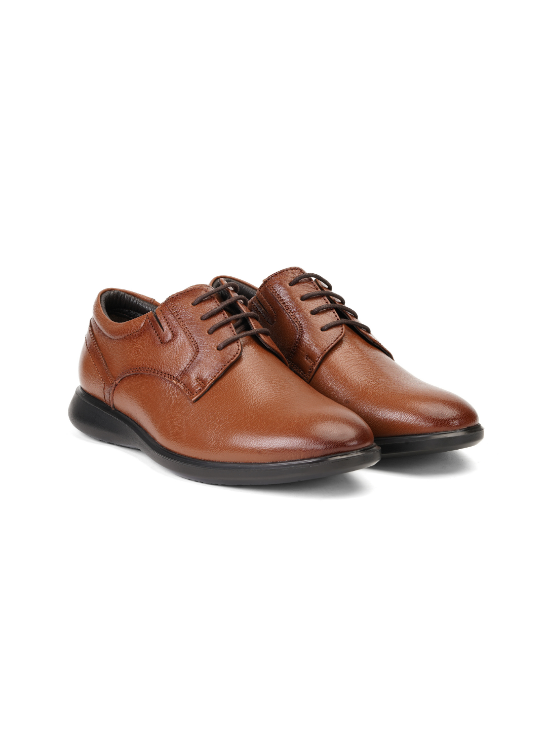 Zuup Tan Genuine Leather Derby Formal Shoes For Men Zfm021014 C006