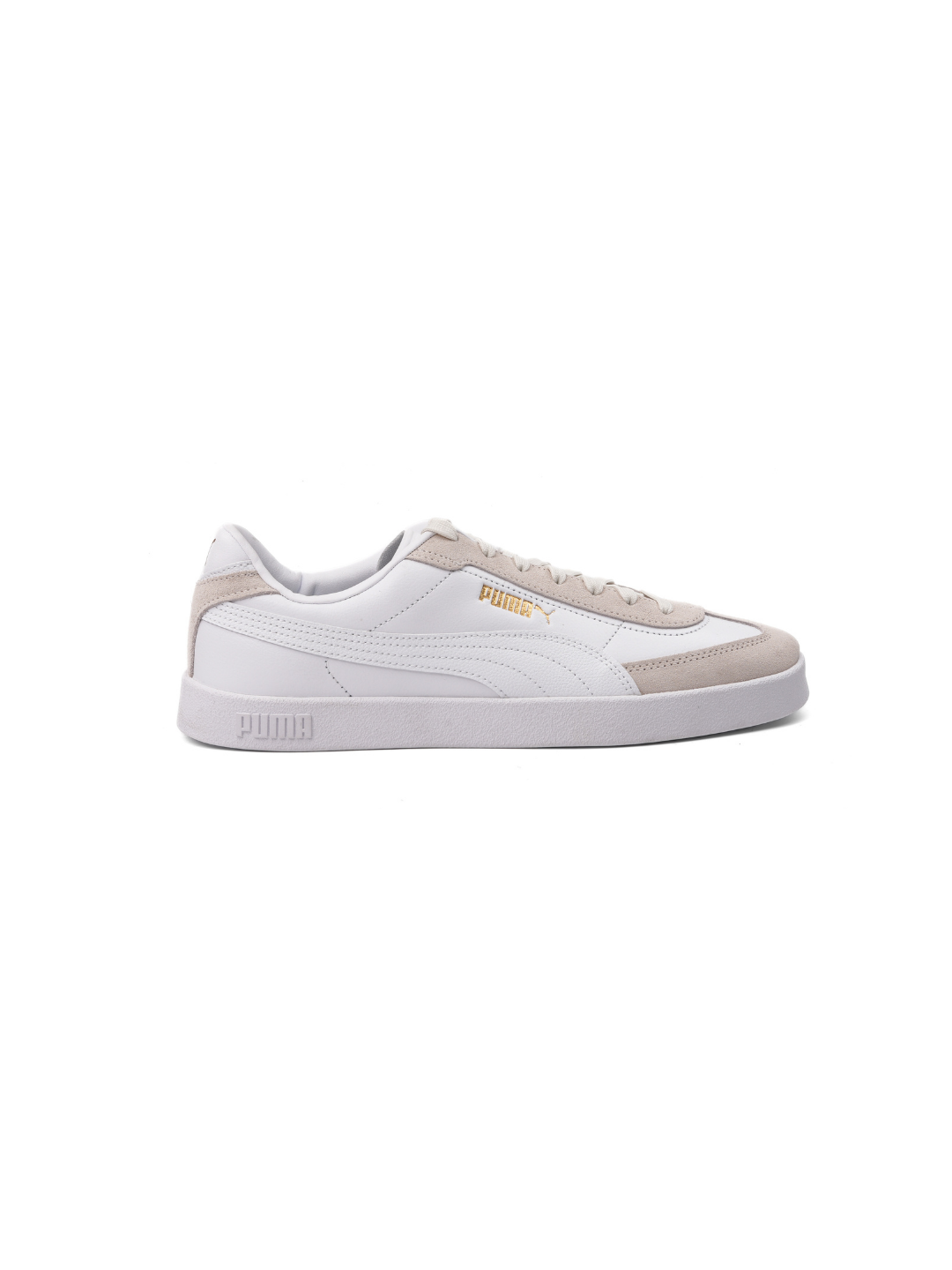 Puma White/Grey Sports Shoes For Men Puma Club Ll Era -39744706 C1071