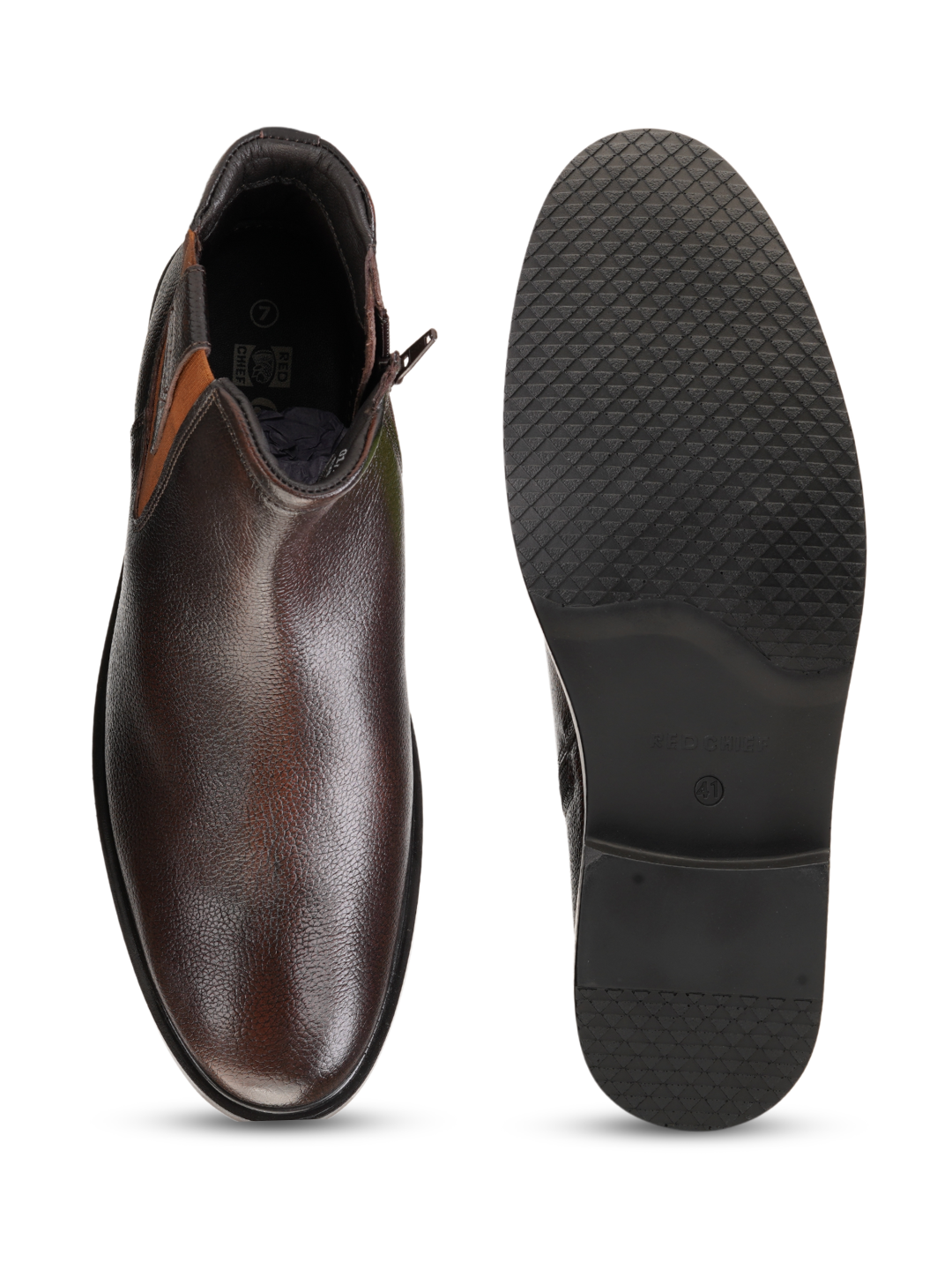 Extacy Brown Genuine Leather Boot Casual Shoes For Men Exm010215 C003
