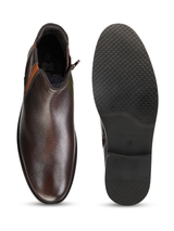 Extacy Brown Genuine Leather Boot Casual Shoes For Men Exm010215 C003