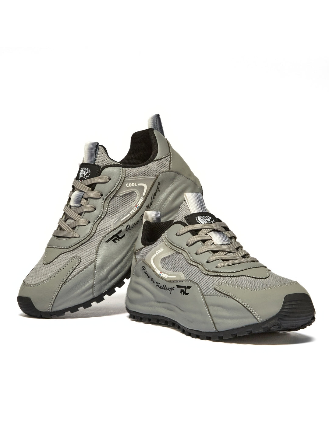 Red Chief Sports Dark Grey Sneakers For Man  C6005 F031