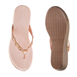 Lamoure Nude Casual Wedge For Women Lmw039147 C187