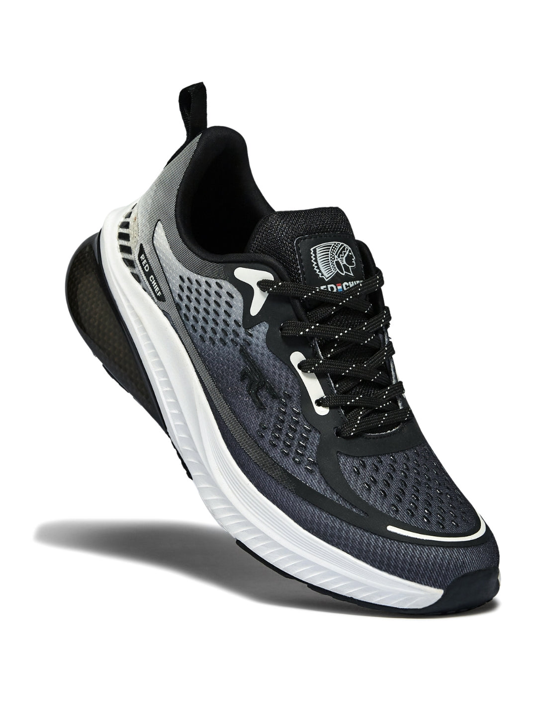 Red Chief Sports Black-White Running Shoes For Men R1704 F025