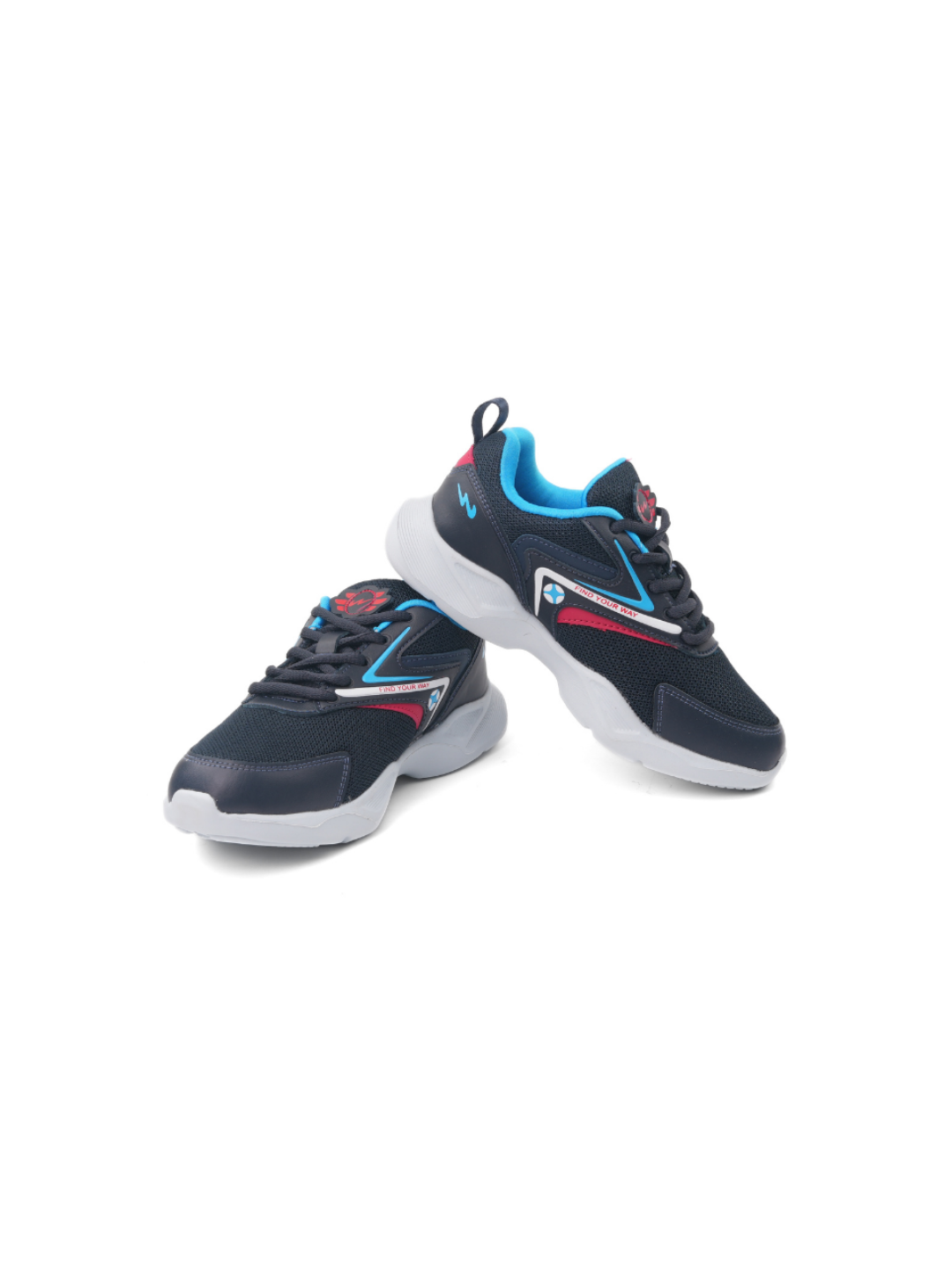 Campus Blue/Red Sports Shoes For Kids Ninza Jr-22C-670 C958