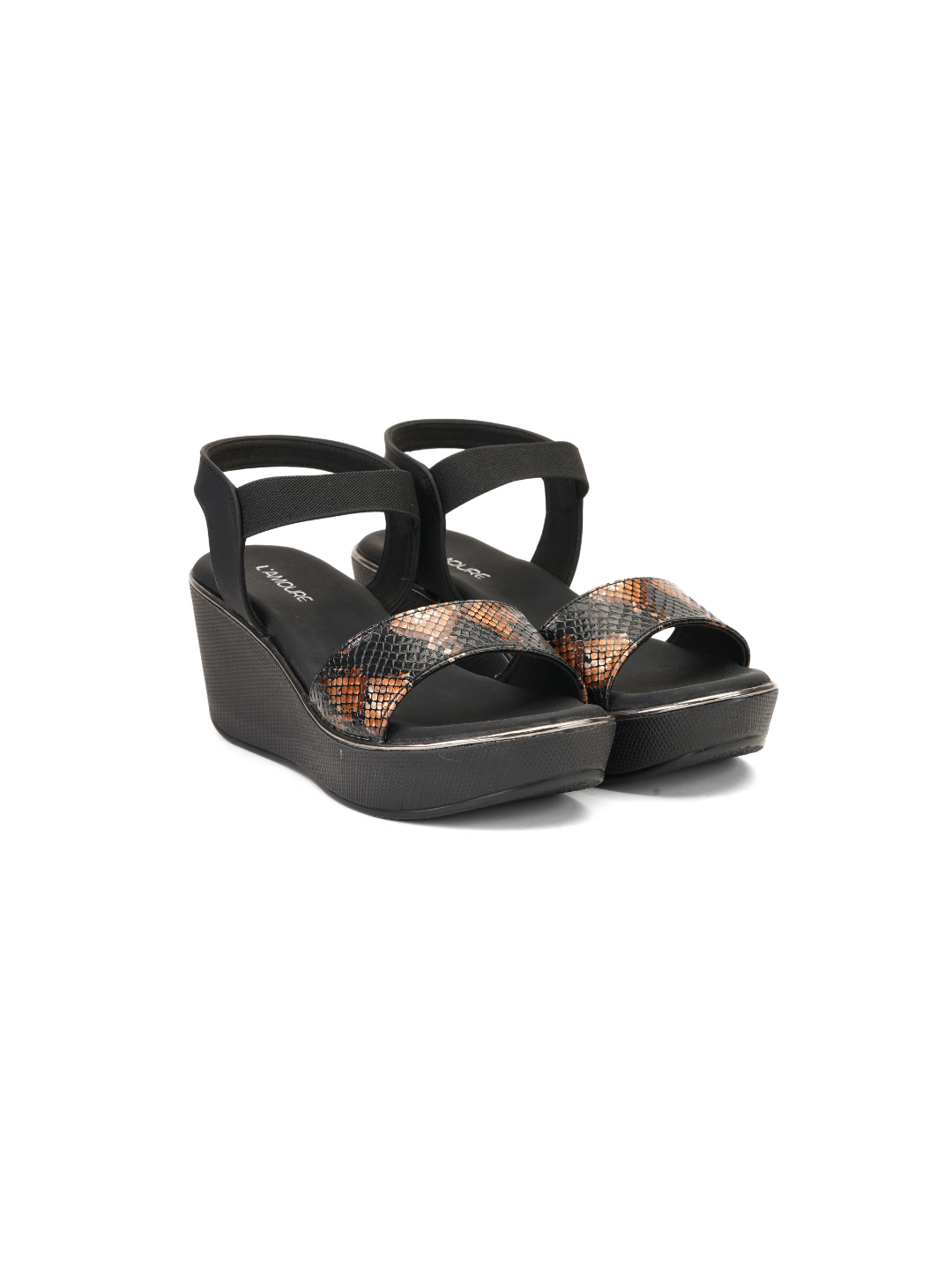 Lamoure Black Casual Wedges For Women Lmw049168 C001