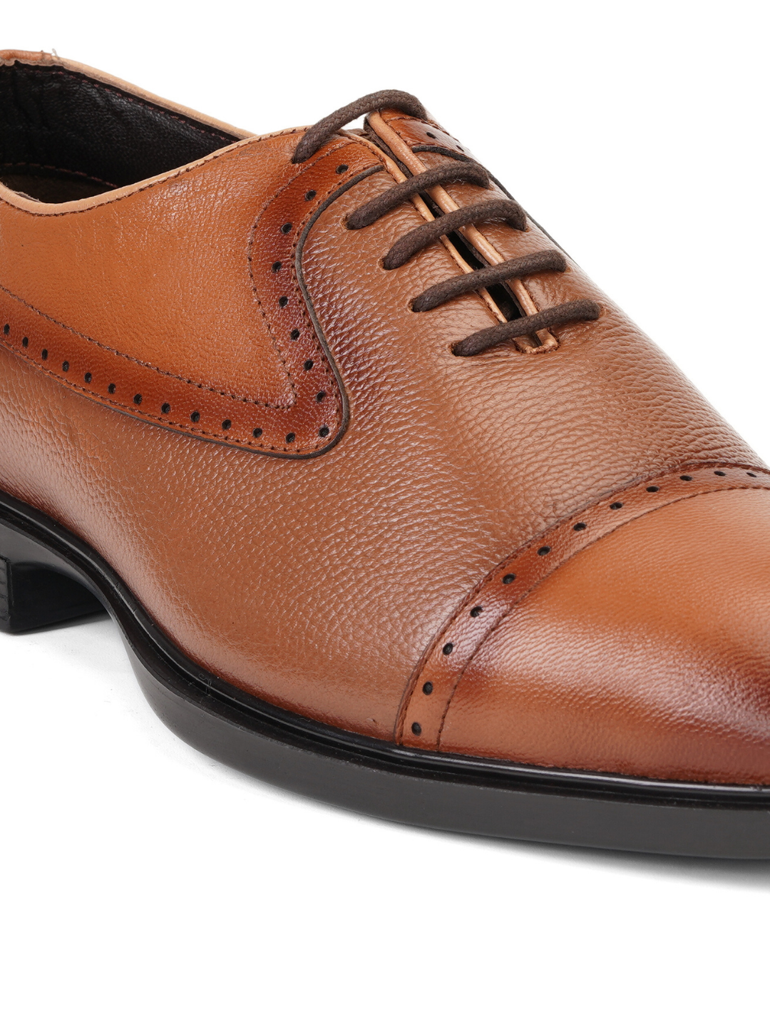 Zuup Tan Genuine Leather Oxford Casual Shoes For Men Zcm011030 C006