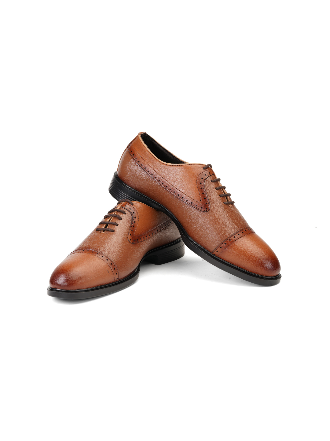 Zuup Tan Genuine Leather Oxford Casual Shoes For Men Zcm011030 C006