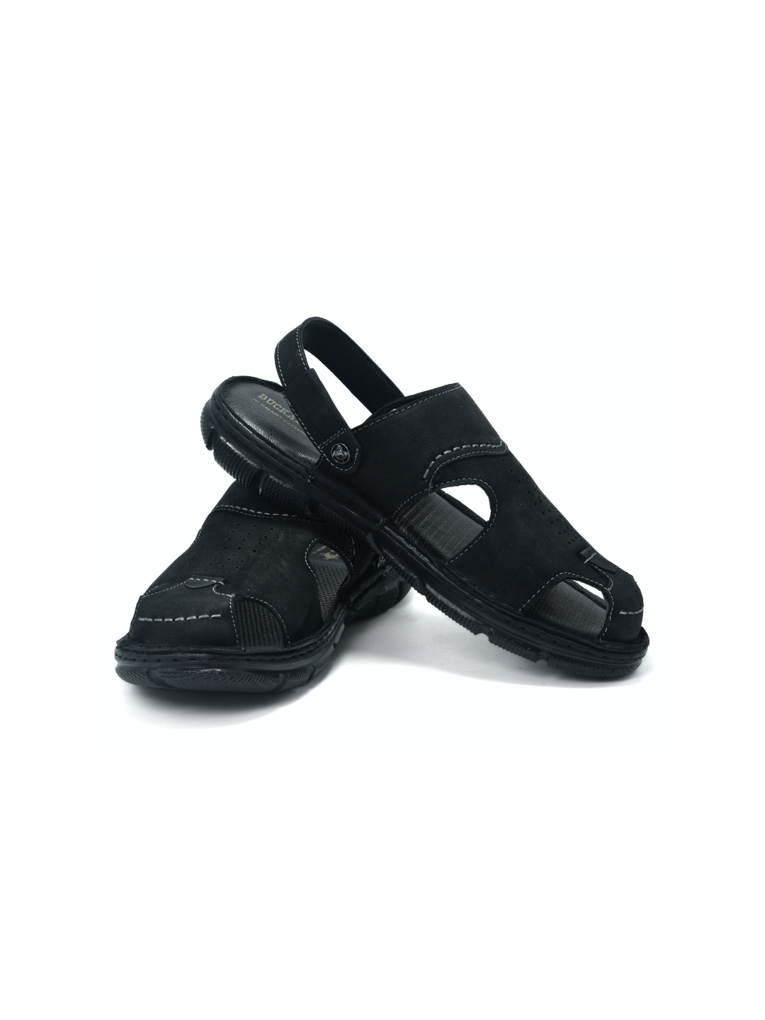 Buckaroo Black Sandal For Men 24-52089K C001