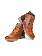 Extacy Tan Genuine Leather Ankel Lace Boot Casual Shoes For Men Exm010236 C006