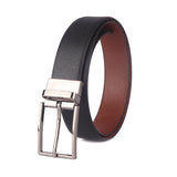 Red Chief Tan/Black Leather Formal Belt For Men A80351 086